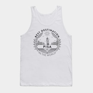 Pisa Minimal Badge Design Tank Top